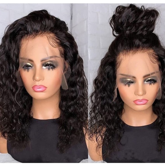 ✨ 16” LOOSE SPANISH CURLY BLACK LACE FRONT WIG💫 *NEW*